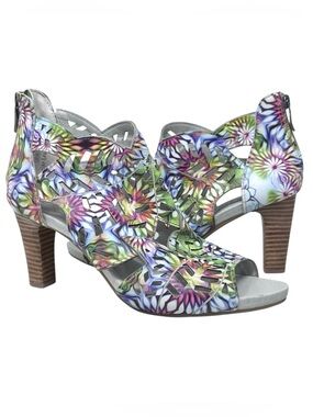 L'ARTISTE Spring Step Amora Cut Out Healed Sandal EU 40 US 9